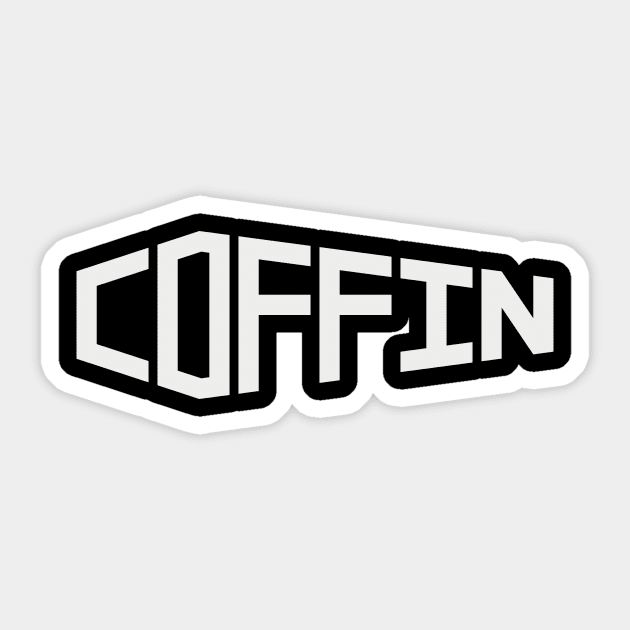 Coffin Sticker by Aunt Choppy